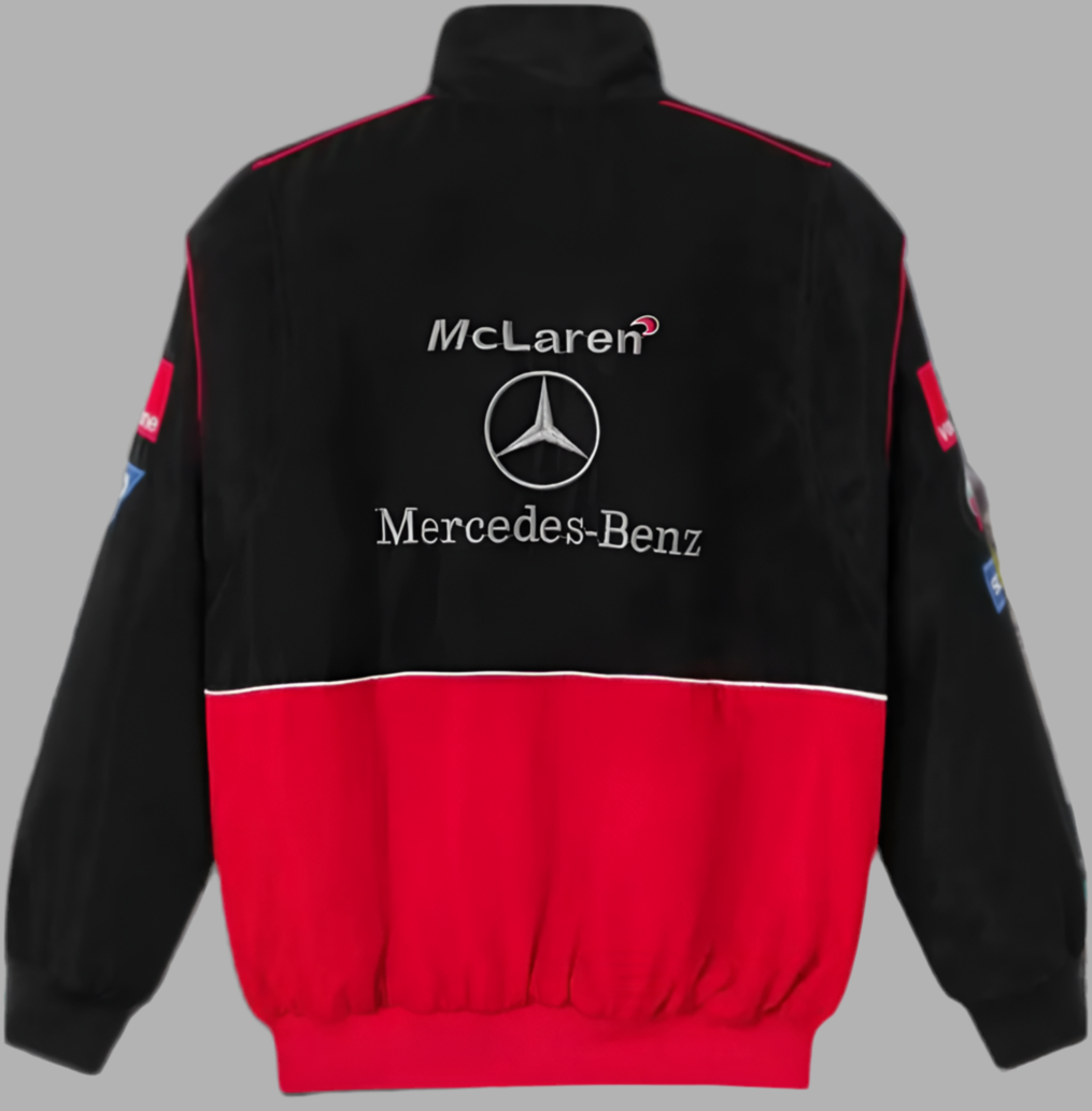 Benz Jacket (BLACK & RED) - Unisex