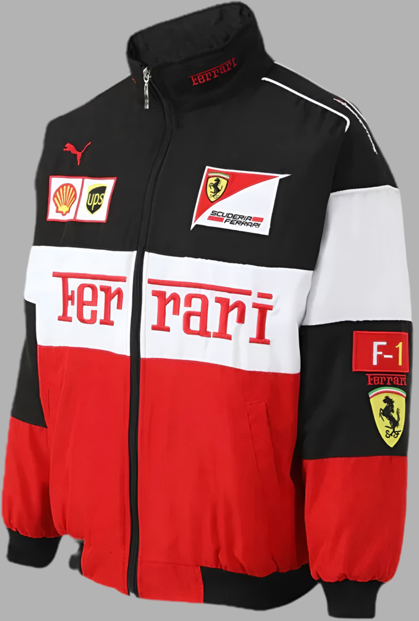 Rari Jacket - (WHITE, RED & BLACK) - Unisex
